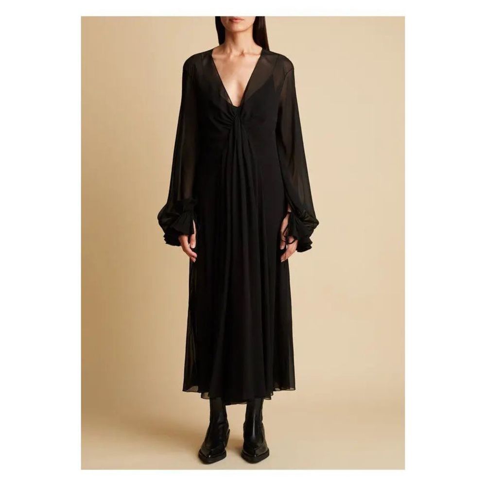 KHAITE The Rami Dress In black - Picture 2 of 11